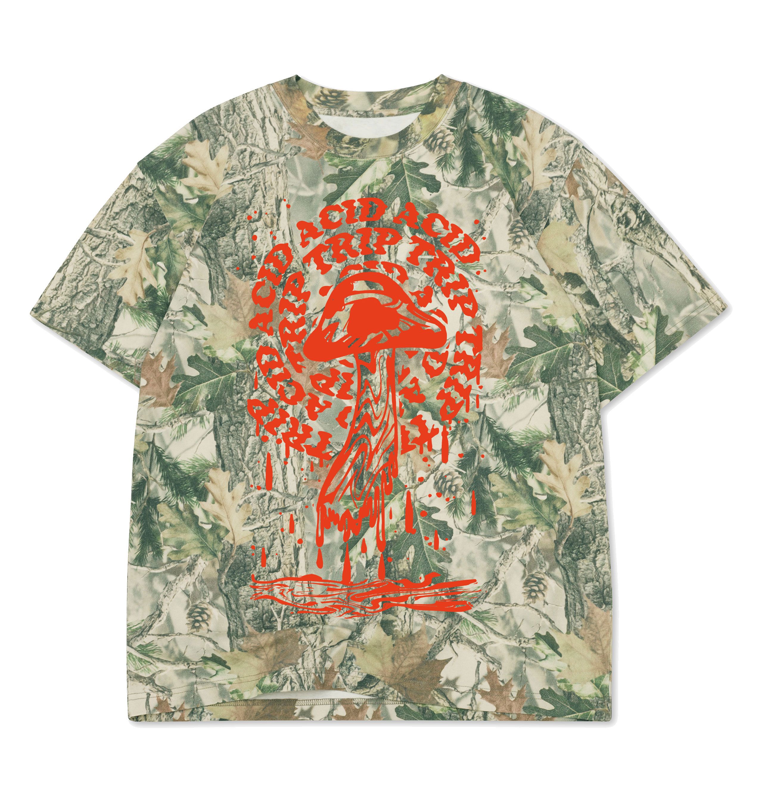 Vintage Wood Camo Shirts & Tops Front